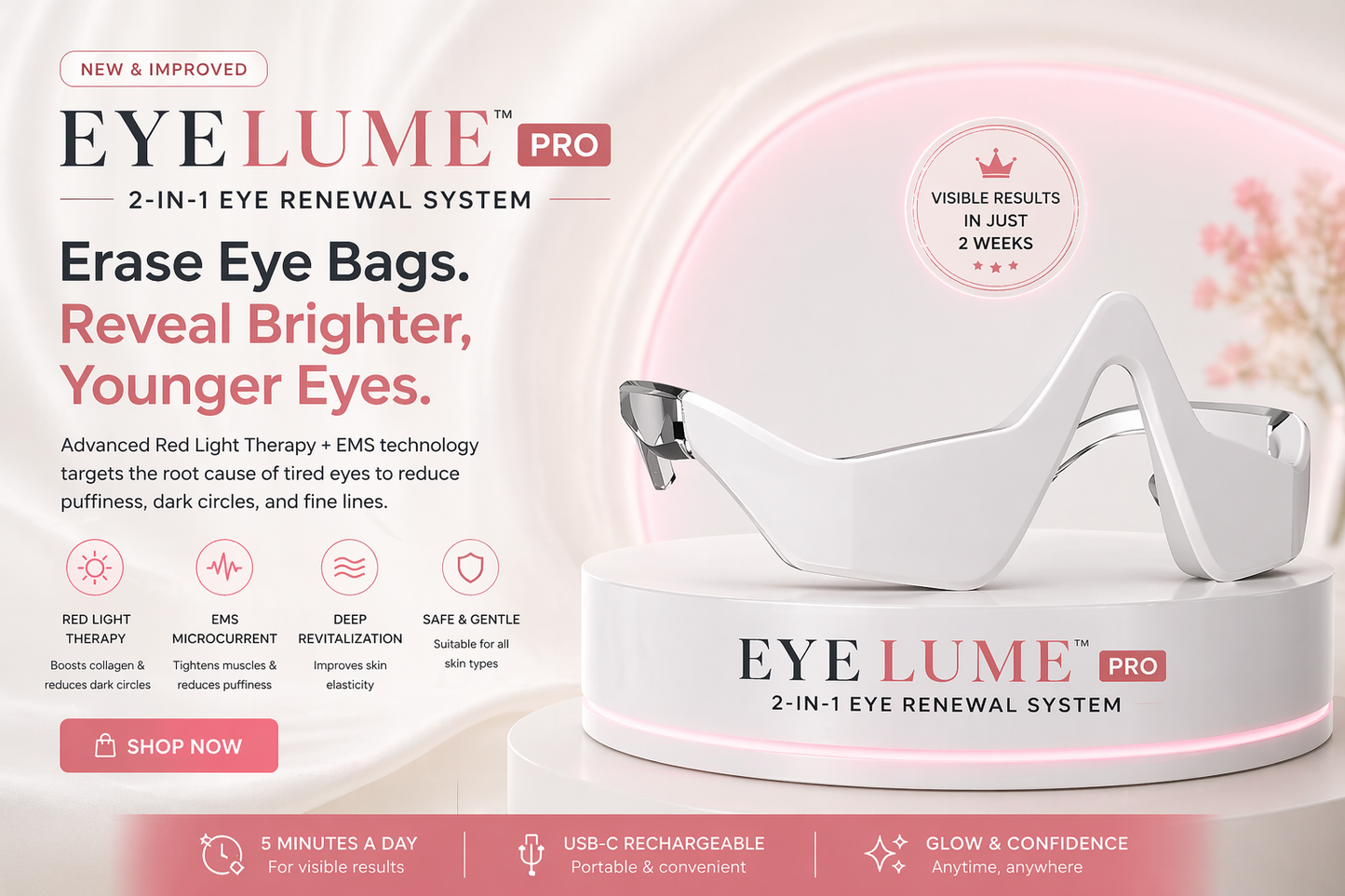 EyeLume™ Pro – 2-in-1 Eye Renewal Device
