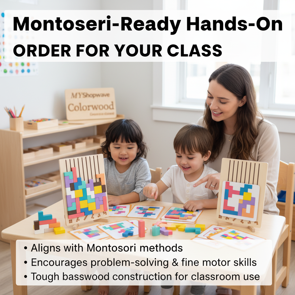 Colorwood Block Puzzle Set