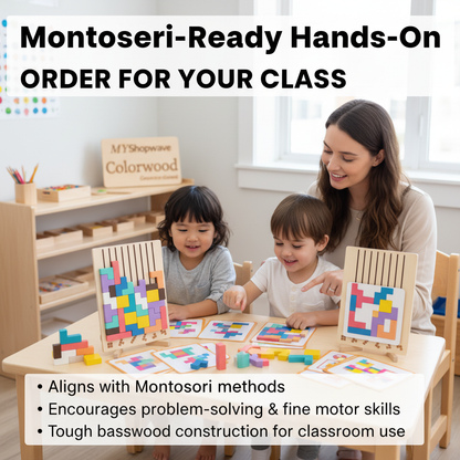 Colorwood Block Puzzle Set