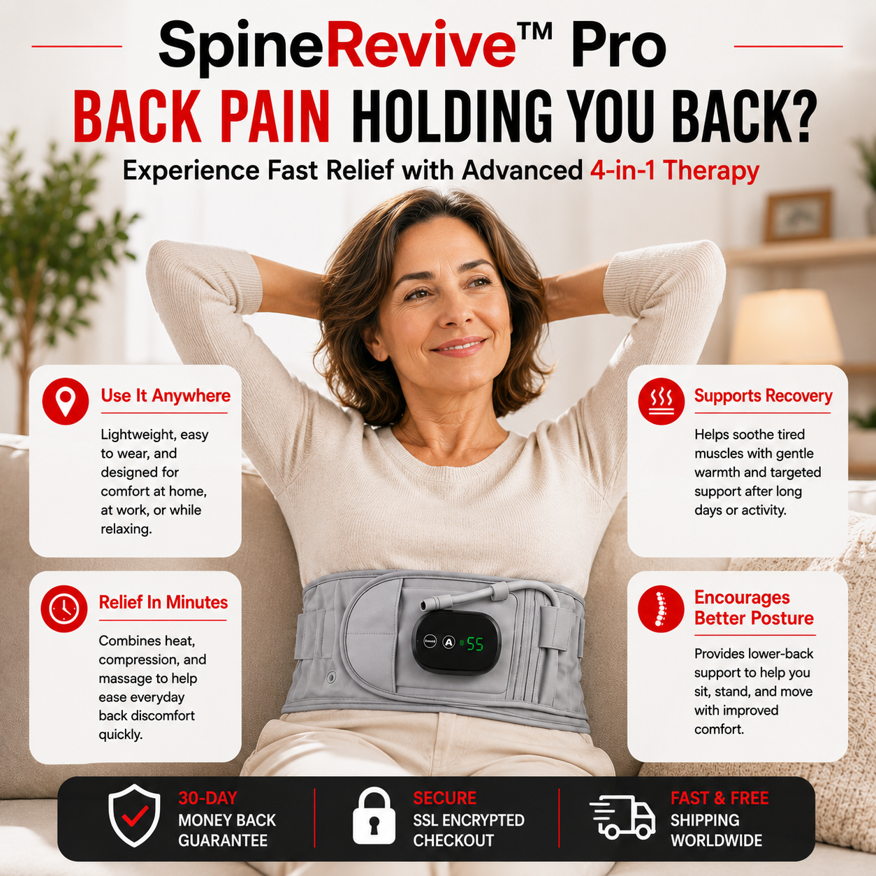 SpineRevive™ 4-in-1 Belt