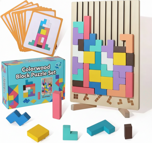 Colorwood Block Puzzle Set