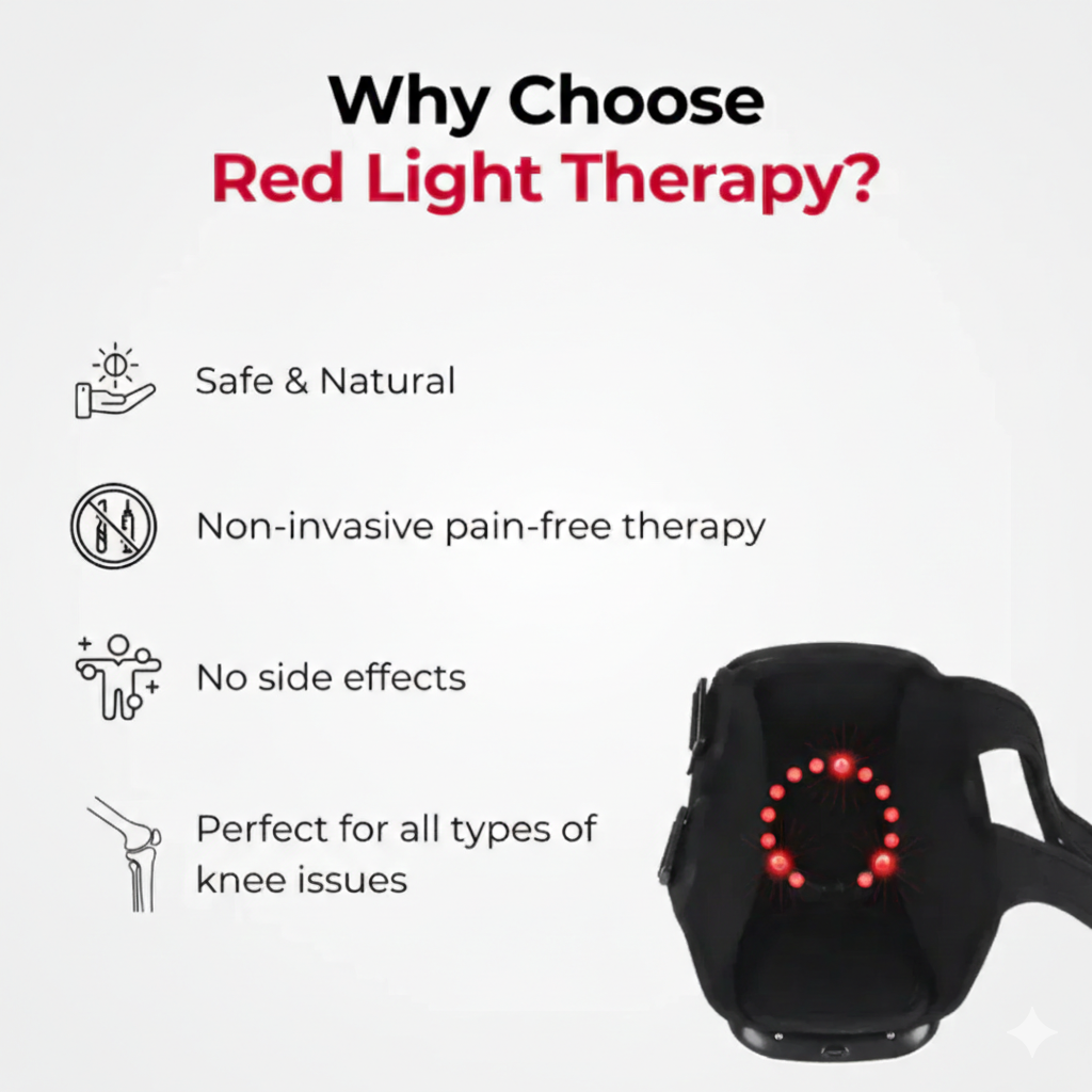 KneeBliss™ Heat & Red Light Therapy Massager