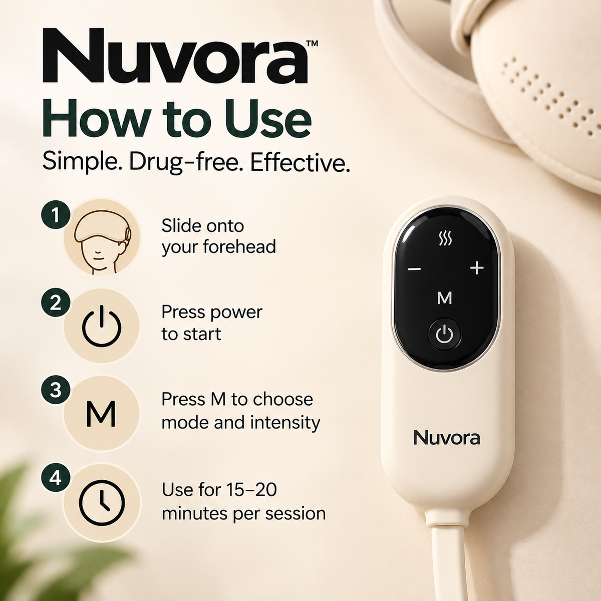 Nuvora™ Headache Relief Headset