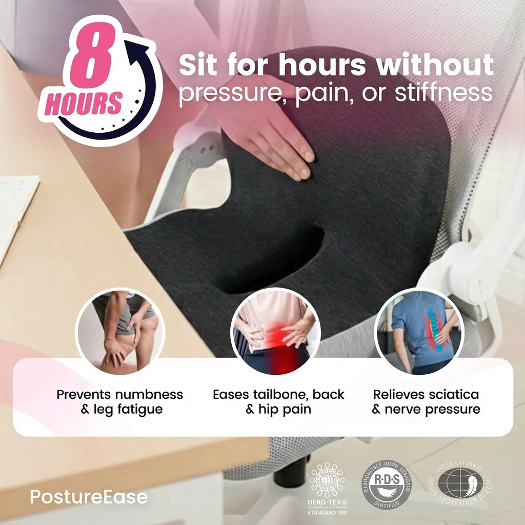 Finally Sit Without That Lower-Back & Tailbone Pain
