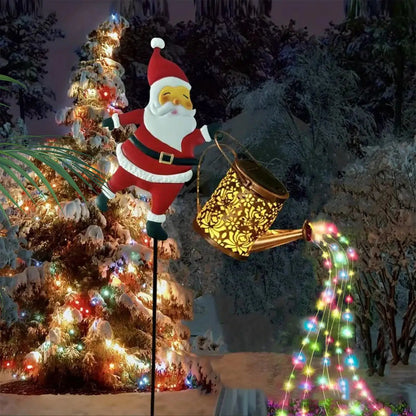 Santa Solar Pouring Light