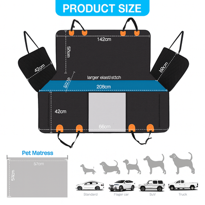 Hard-Base Dog Seat Protector