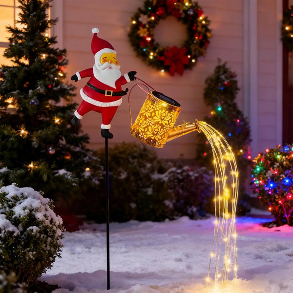 Santa Solar Pouring Light